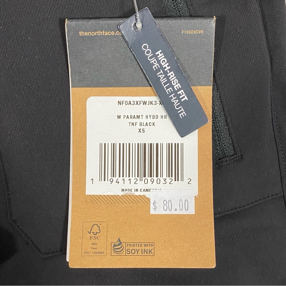 NEW North Face Paramount Hybrid Black Legging Tights - Picture 7 of 8